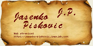 Jasenko Pisković vizit kartica